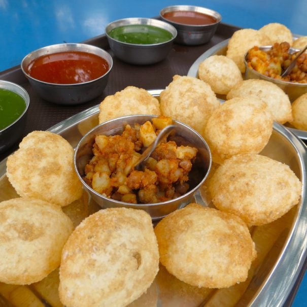Pani puri, food street walk in Chennai