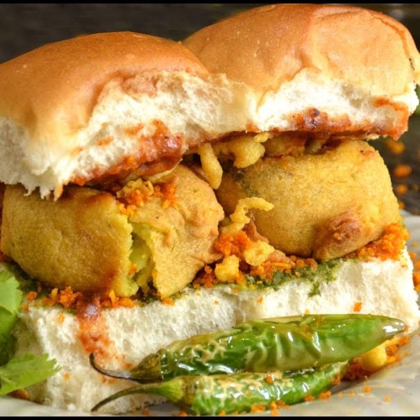Vada pav, food street walk in Chennai