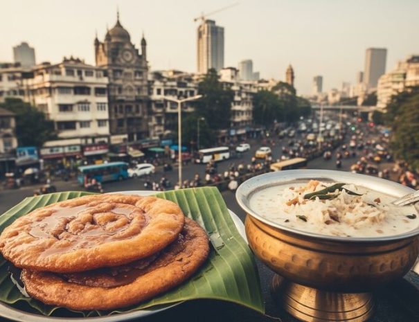 Malpua and Phirni in Mumbai food walk